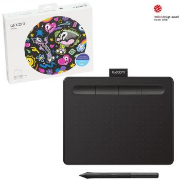 Wacom Intuos Tablet de Desenho - 7.9x 6.3, Preto, Inclui Download de Software Criativo