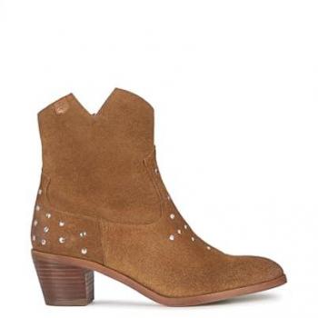 Popa - Botines de mujer con tachuelas en piel de serraje