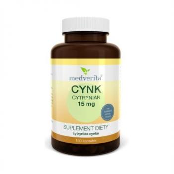 Medverita Cynk cytrynian 15 mg 180 K