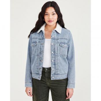 Cazadora vaquera Dockers para mujer con borreguillo