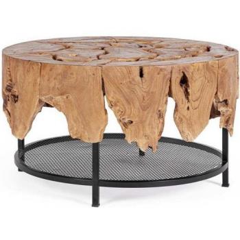 Grenada Teakholz Couchtisch Ø80 cm