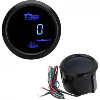Digital Oil Temperature Meter Gauge 52mm with Sensor, Black/White Optional, 40~150°C
