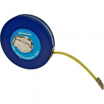 Silverline Precision Steel Surveyors Tape Measure 30m / 100ft x 13mm | Model MT42