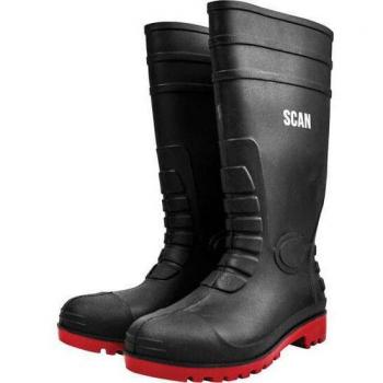 Scan Safety Wellington Boots Dark Green Size 7