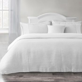 Double Waffle Texture Pillowcase & Button Duvet Cover