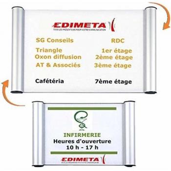 Edimeta Plaque signalétique ClicSign® A4