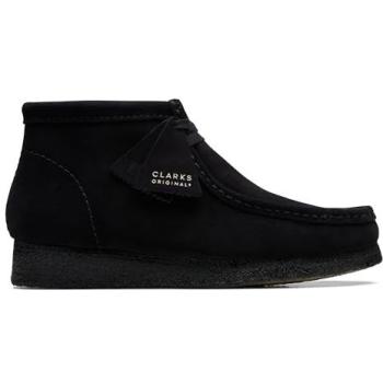 Botines Clarks Wallabee Negro Piel Hombre