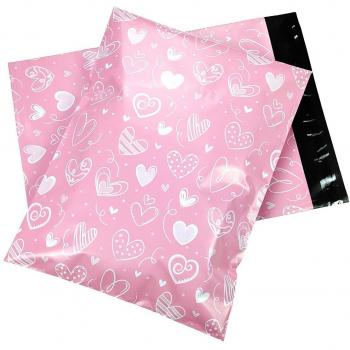50pcs Self-Sealing Padded Love Heart Envelopes