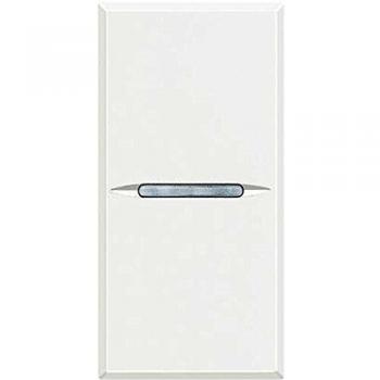 Bticino axolute pulsante assiale unipolare 1 polo no 10a bianco incasso hd4005n