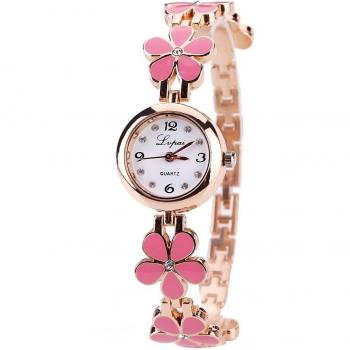 Lvpai Luxus Quarzuhr mit floralem Design