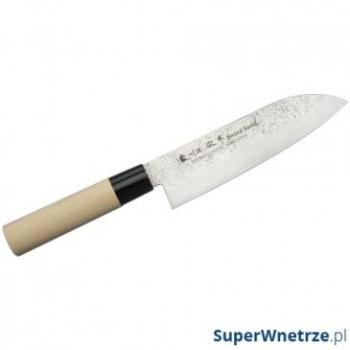Nóż Santoku Satake Nashiji Natural 17 cm