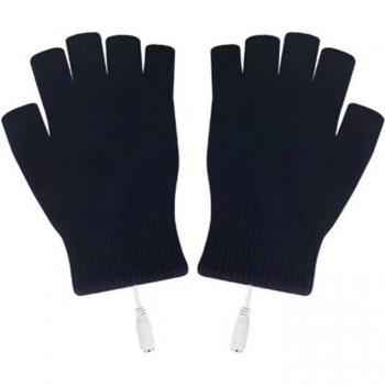 Electric Heated Fingerless Cycling Gloves