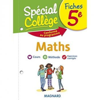 Fiches maths 5e : cours, méthode, exercices corrigés : conforme au programme Bruno Bénitah Magnard