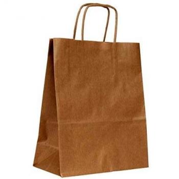 Agipa Borsa Kraft con Manici, 350x400 mm, Marrone