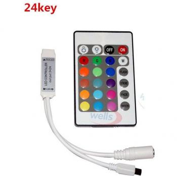 10-Key RGB LED Strip Light Controller for 12V/24V