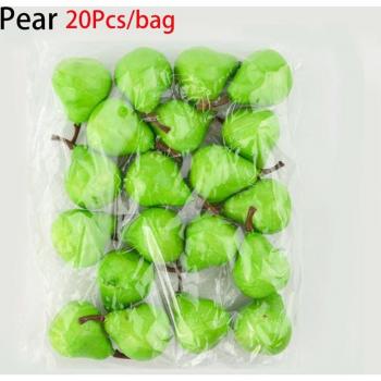 Mini Fruit Simulation Props - 20Pcs Orange & Lemon for Home Decoration