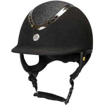 Casco Equitación Microfibra Black Sand EQ3 Pardus