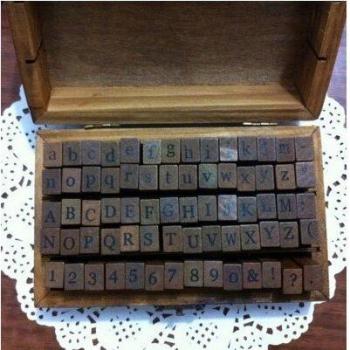 Holz Alphabet Digitale Buchstaben Dichtung