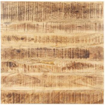 Table en bois de manguier solide 25-27 mm 60x60 cm