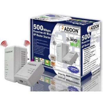 HomePlug AV 500 Mbps Powerline Adapter + 300 Mbps Wireless Extender Bundle