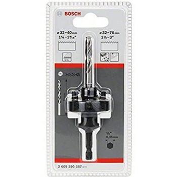 Bosch Hex Shank Arbor with Pilot Drill for Hole Saws, 32 - 76mm