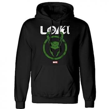 Sudadera Unisex Marvel Studios Loki Temporada 2 - Logo Deteriorado Negro 2XL