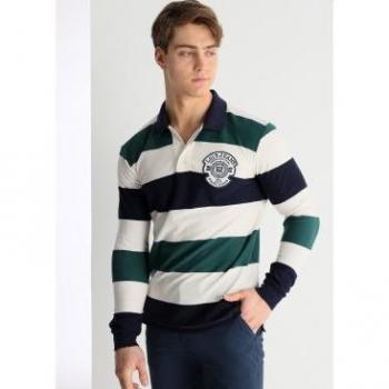 Polo de algodón Lois Jeans con tejido jaquard