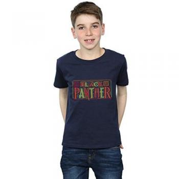 Marvel BI10200 Boy's Black Panther Shirt – Navy