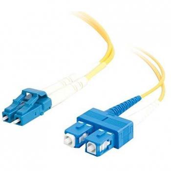 C2G 5m Glasfaser/Glasfaserkabel für Gigabit-Ethernet-Anwendungen LC/SC LSZH Duplex Multimode 9/125 SM Glasfaser