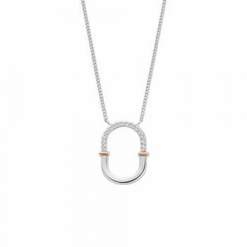 Clogau Connection White Topaz and Silver Necklace