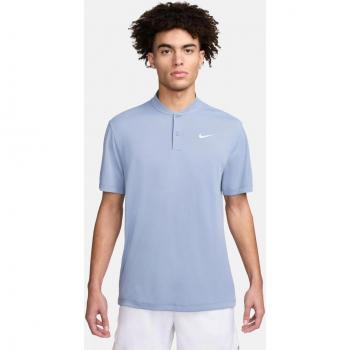 Polo Nike Dri-Fit Court Victory Blade para Hombre Azul-Gris
