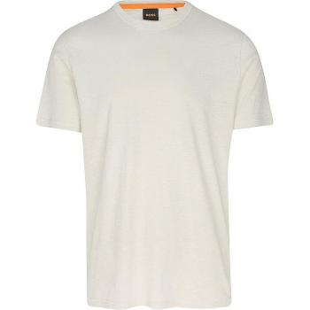T-shirt męski BOSS Tegood z nadrukiem logo, beżowy, rozmiar L