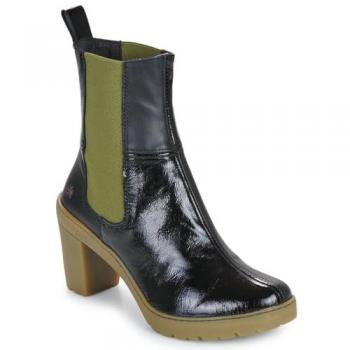 Botines de Piel Art 1762 para Mujer en Color Negro