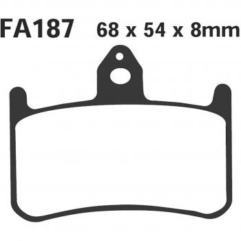 EBC Brakes FA187HH Jeu de plaquettes de frein