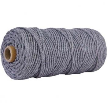 Cuerda Natural 3mm Tejido Artesanal en Verde