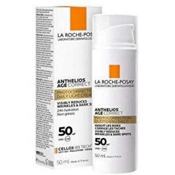 Crème solaire visage anti-rides et anti-tâches SPF50 La Roche-Posay Anthelios Age Correct - 50ml
