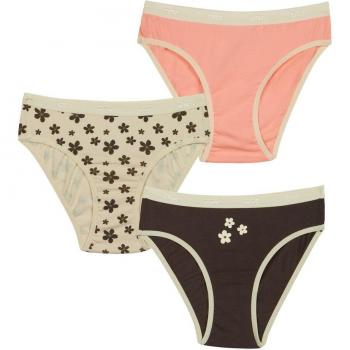 DIM ® Lot de 3 culottes fille pockets réglisse rose et imprimé fleurs BLEU 14 A MALE