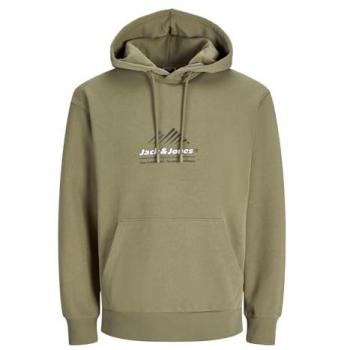 Moletom Jack & Jones JCOLIMA Logo Capuz Silver Sage
