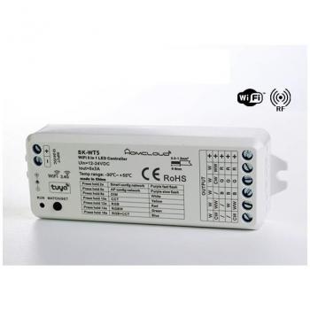 Ricevitore DIM 12/24V DC, 5CH*3A, Wi-Fi+RF2.4G RGB+CCT