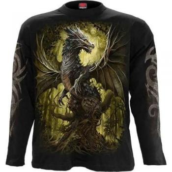 T-shirt long manches adulte unisexe Spiral Direct Dragon de chêne XXL