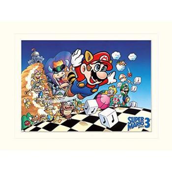 Poster Artiste Super Mario Bros. 3 – Cadre inclus, 30 × 40 cm