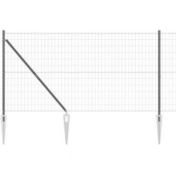 Recinzione con Pali e Stile Sfumato 1.2x25m in Ferro Zincato