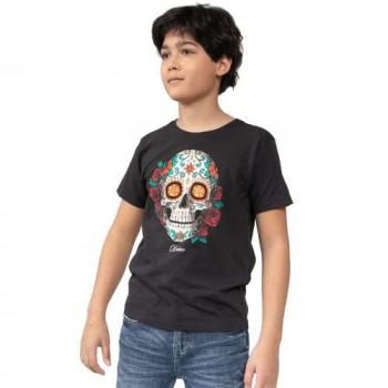 DEELUXE Jungen T-Shirt mit Totenkopf 74 14 Jahre Schwarz
