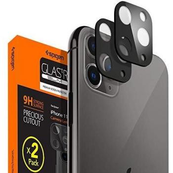 Caméra Double Spigen pour iPhone 11 Pro/Max Noir