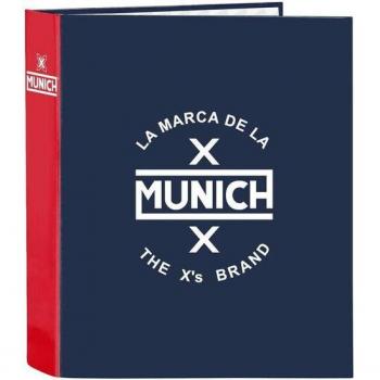 Carpeta F. 4 Anillas Lomo Ancho Munich Storm 27X33X6Cm (Safta - 512274657)