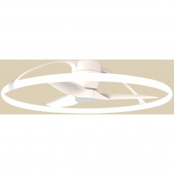 Ventilateur de plafond LED Smart Nepal, blanc, silencieux