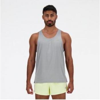 New Balance Maglietta Sportiva Senza Maniche Essentials Uomo Grigia