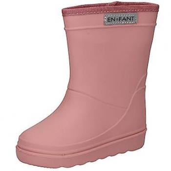 Bottes solides rain boots enfant en rouge pastel