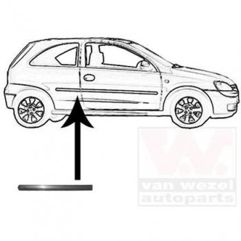 Bande protectrice latérale VAN WEZEL 3777430