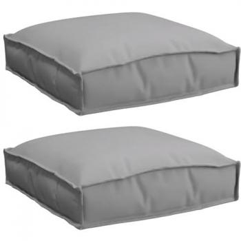 Palline da seduta – set di 2 cuscini, color grigio, dimensioni 40x40x8 cm – materiale Oxford